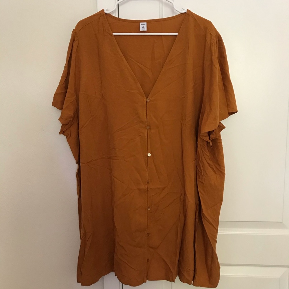 Old Navy “tobacco leaf” women’s top 4X